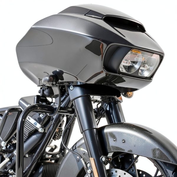 Harley Fairing Skirt HIYOYO Black ABS Trim-7