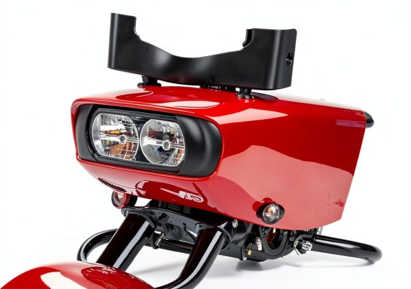 Harley Fairing Skirt HIYOYO Black ABS Trim-8