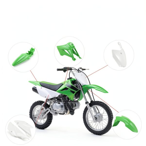 CHANGCHENG Green Motorcycle Fuel Tank Cover-1