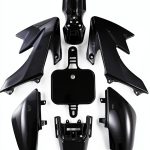 CLEO Black Plastic Motorcycle Fairing Kit-0
