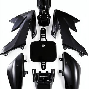 CLEO Black Plastic Motorcycle Fairing Kit-0