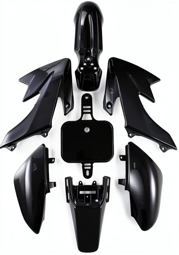 CLEO Black Plastic Motorcycle Fairing Kit-0