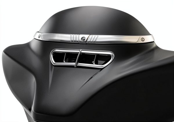 Harley Front Fairing Vent Chrome Accent Kuryakyn-1