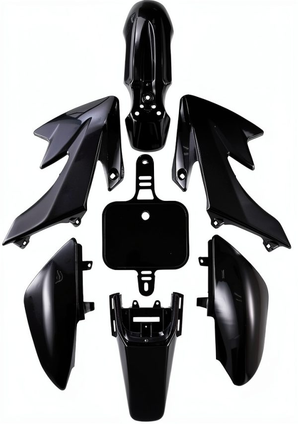 CLEO Black Plastic Motorcycle Fairing Kit-7