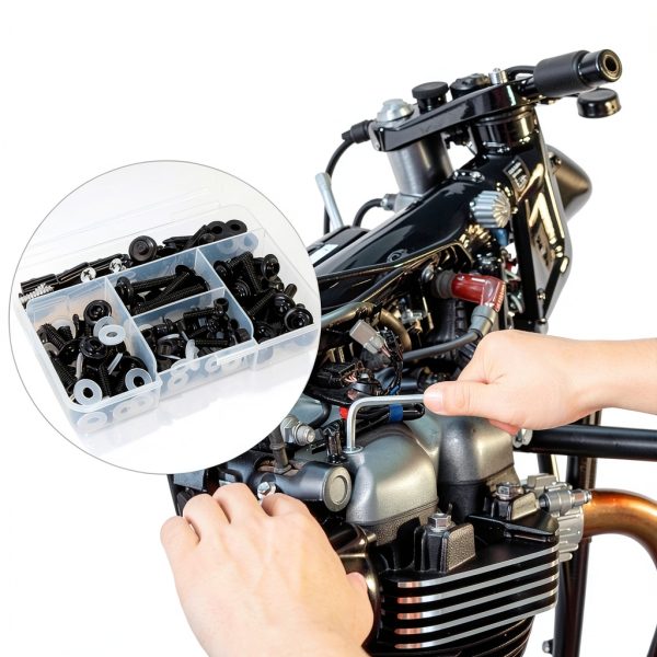 AEEAST Motorcycle Fairing Bolt Kit Stainless Steel Universal-5